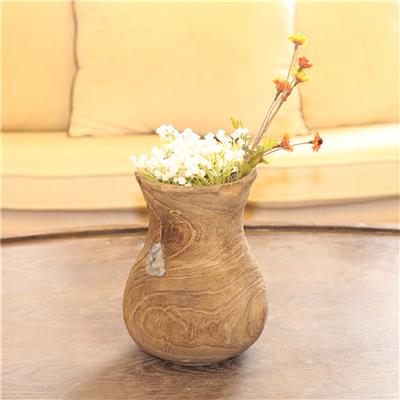 手工制作原木花瓶花桶田园温馨民宿装饰品 Show pictures