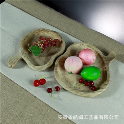 实木手工创意复古做旧民宿餐厅家居装饰摆盘摆盘果盘餐盘 Show pictures