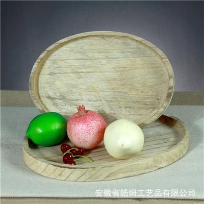 实木手工创意复古做旧民宿餐厅家居装饰托盘果盘摆盘餐盘 Show pictures