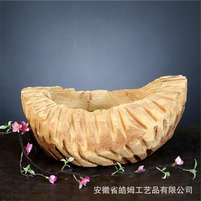 手工制作木质绿植多肉花盆托盘果盘摆盘桌面装饰器皿摆件 Show pictures