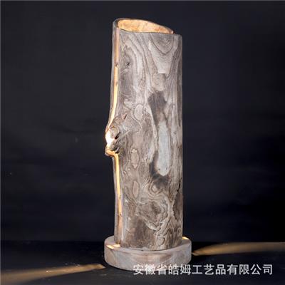 手工工艺木质台灯落地灯民宿餐厅咖啡馆朽木树根装饰灯具 Show pictures