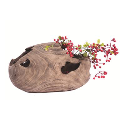 手工编制原木工艺花瓶花桶插花花器民宿酒店装饰品 Show pictures