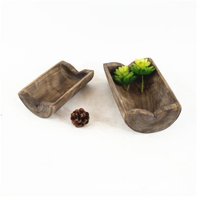 北欧轻奢原木制作家用半柱型糖果盘干果盘零食盘客厅茶几桌面摆件 Show pictures