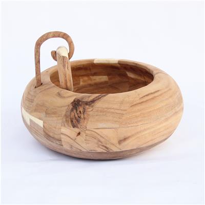 手工制作胡桃木钵型装饰花盆果盘家居桌面摆件工艺品 Show pictures