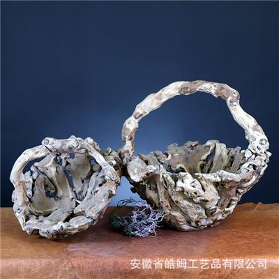 手工制作实木花盆花桶花艺花篮插花花器居家装饰储物器皿 Show pictures