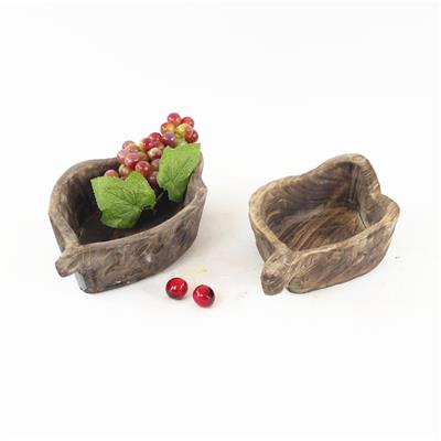 手工制作木质绿植多肉花盆托盘零食水果盘桌面装饰器皿 Show pictures