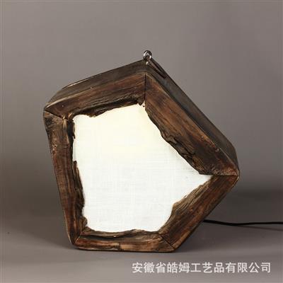 木质棉纱装饰落地灯具台灯田园民宿家居工艺照明摆件 Show pictures