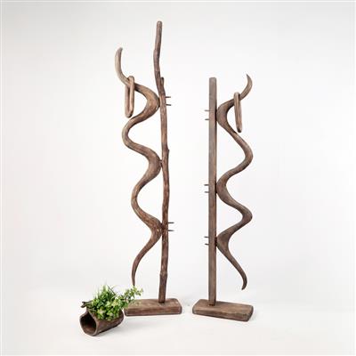 现代简约手工制作木质工艺屏风展示架朽木艺术墙画树根装饰家具 Show pictures
