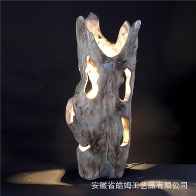 手工制作原木工艺落地台灯田园温馨民宿酒店装饰灯具 Show pictures