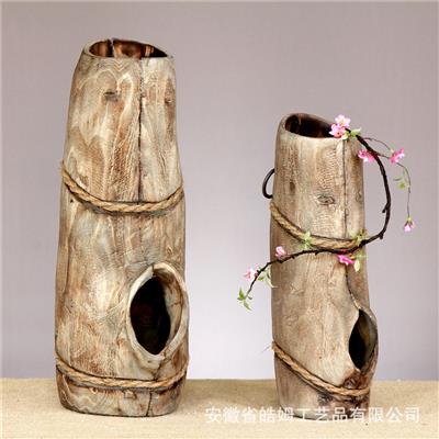 木质ins风复古怀旧风格摄影师陈列道具插花花瓶花器花桶 Show pictures