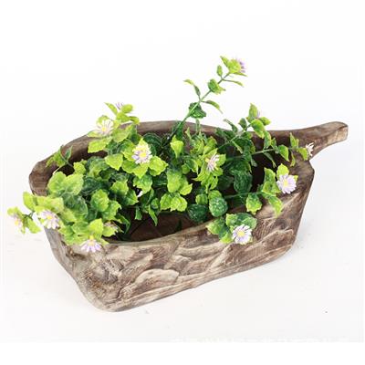 手工制作木质绿植多肉花盆插花花器托盘摆盘复古装饰器皿 Show pictures