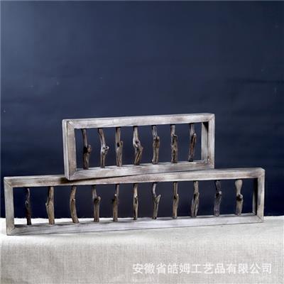 手工制作工艺木质屏风多功能挂勾树根创意装饰摆件 Show pictures
