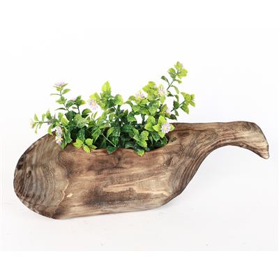 手工制作木质工艺花盆绿植多肉插花花器家居民宿装置器皿 Show pictures