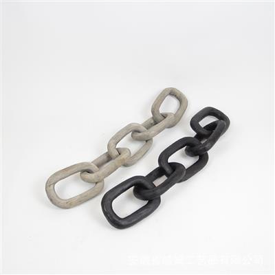 现代简约ins侘寂风手工木质链条家居装饰客厅墙饰电视柜木链挂件 Show pictures