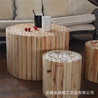 侘寂风手工木质网红创意桌凳摆件民宿酒店艺术造型装饰品 Show pictures