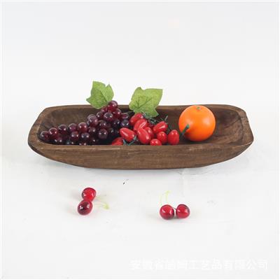 外贸内销手工做旧木质托盘果盘摆件创意民宿酒店装饰品 Show pictures