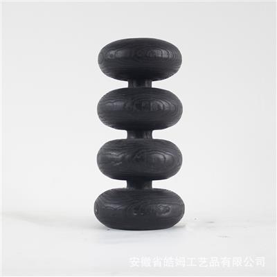 手工新中式碳化栗木摆件创意烛台民宿酒店别墅艺术装饰品 Show pictures