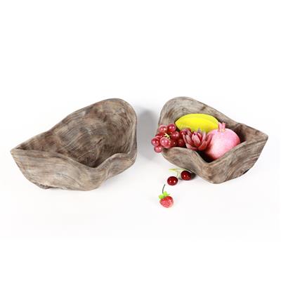 创意设计家居民宿客栈木质床头柜茶几桌面水果盘零食盘摆件装饰物 Show pictures