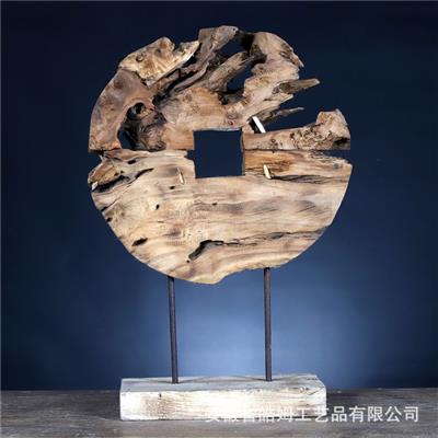 创意侘寂风手工木质摆件家居客厅玄关公司酒店民宿装饰品 Show pictures