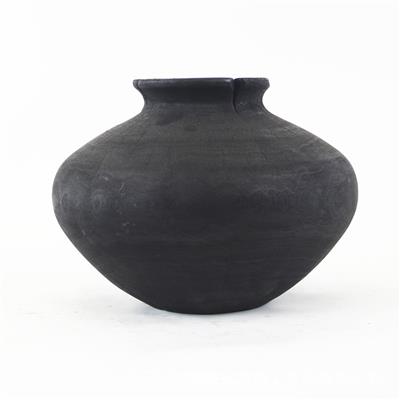 手工艺ins侘寂风黑色碳化木质装饰花盆花瓶家居别墅摆件 Show pictures