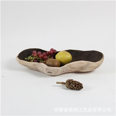 手工制作烧桐木复古工艺托盘摆件田园温馨家居民宿酒店装饰品 Show pictures