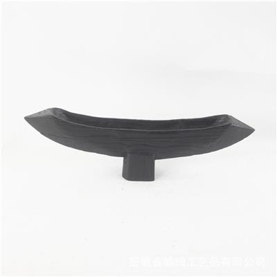 侘寂风碳化木质桌面玄关造型摆件家居别墅软软装饰工艺品 Show pictures